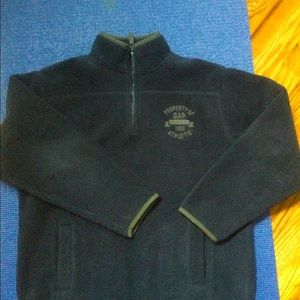 Fleece kids gap half zip dark blue